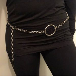 Y2K silver belt 45 inch
